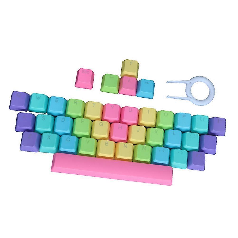 Rainbow Keyboard Key Caps for Gaming Use 1Set Durable Pbt Keycaps