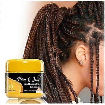 Gel Condicionante Shine 'N Jam, Extra Hold, Quick Dry Ingredients Natural Lock Gel, Strong Hold Hair Pomade Para Homens