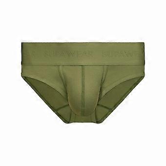 SUPAWEAR Ribbed Brief Green | Men's Underwear | Men's Briefs