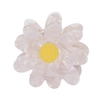 Haarklemmen in elegante bloemvorm, modieuze haarclips, stylingaccessoires, geschikt voor vrouwen, witte madeliefjes