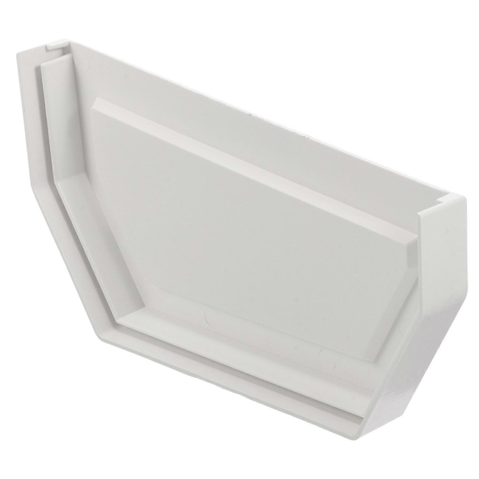 Downspout Accessories PVC Gutter End Cap for Gutter White