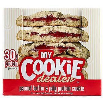 My Cookie Dealer Protein, Protein Cookie, Peanut Butter & Jelly, 12 Cookies, 4 oz (113 g) Each