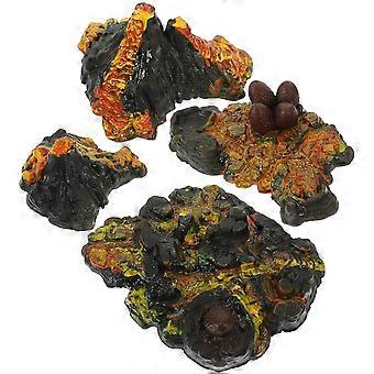 Vulkan-Geburtstagsdeko für den Sandkasten, kleines und kompaktes Design, Dinosaurier-Party-Display aus weichem Kunststoff, 1 Set