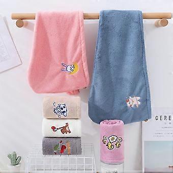 Kvinder Microfiber håndklæde piger Hår håndklæde Super absorberende Hurtig tørring Magic Shower Cap Long Curly Hair Cap Head Wrap Hair Håndklæde