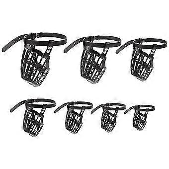 Dog Muzzle Plastic Basket Dog Muzzle for Pet Use 1Set Safety Mask Set