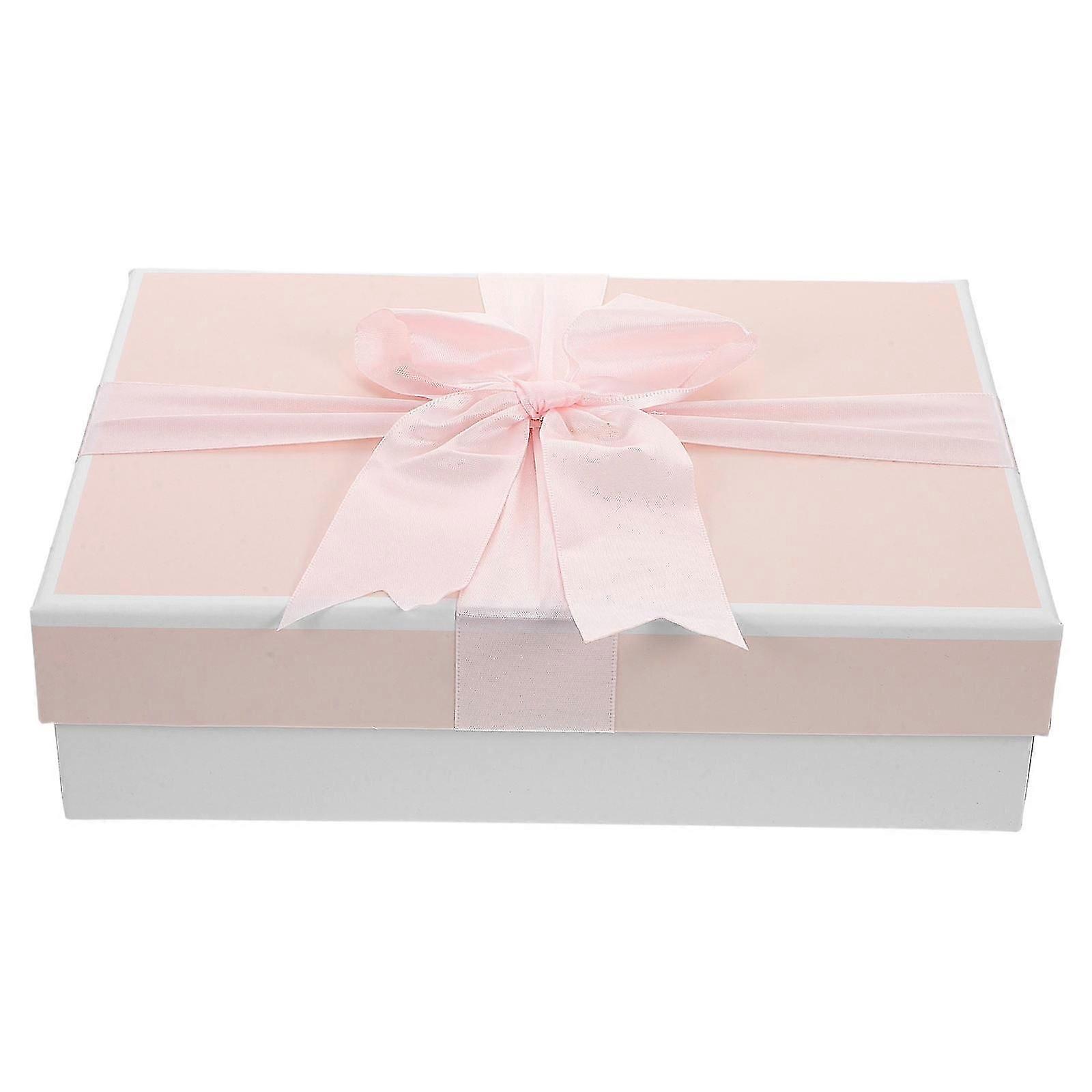 Rectangular Present Boxes with Lids Elegant Flower Arrangement Packaging Boxes for Proposal Wedding Birthday Party