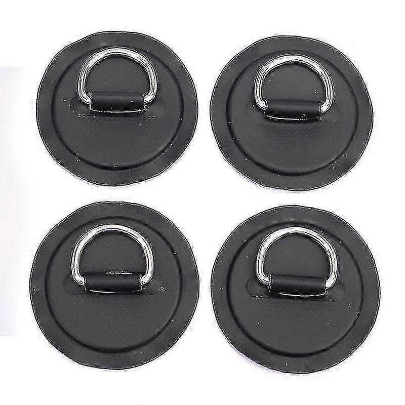 4pcs Surfboard Dinghy Boat Pvc Patch D Ring Deck Rigging Sup Round Ring Pad