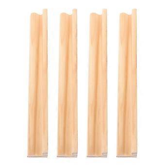 4pcs Domino Holder Wooden Domino Racks Domino Tiles Trays Domino Game Accessories
