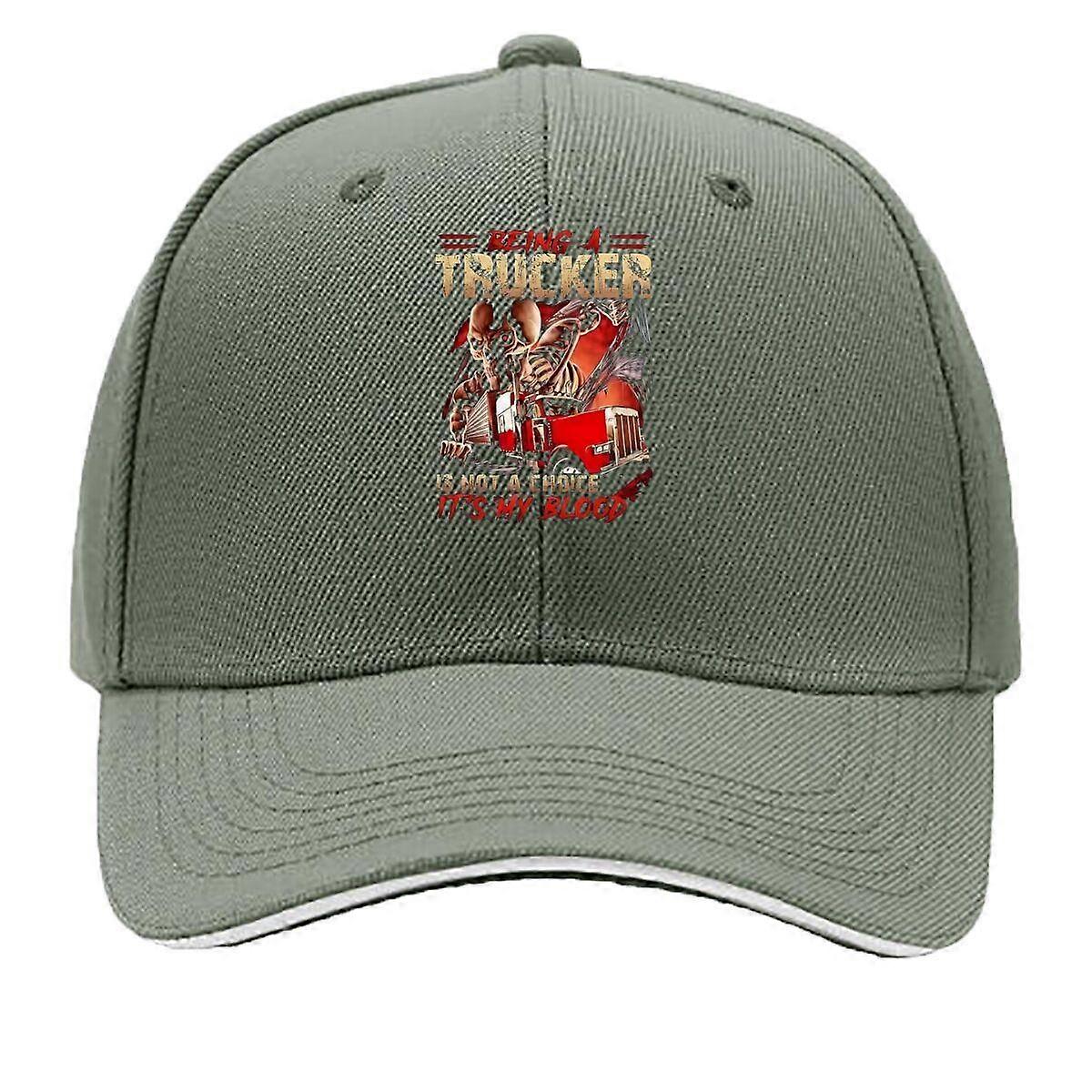 Trucker Bold Statement Graphic Art Sandwich Baseball Cap