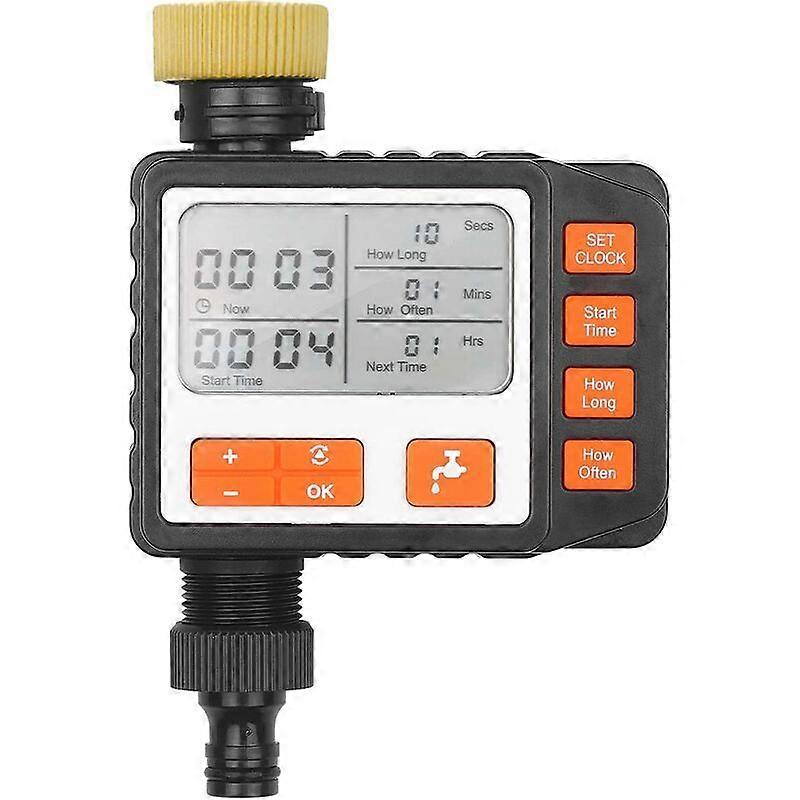 Automatic Watering Timer, Programmable Digital with 3 Programs, Waterproof Smart Irrigation Controller for Garden Lawn Farm