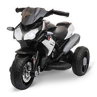 Kids Electric Motorcycle, 3 km/h Rechargeable Ride On Toy For Toddlers, Black And White