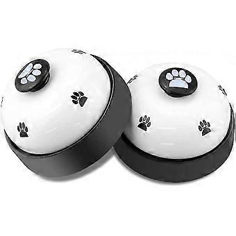 Hundetrainingsglocke, Set von 2 Hund Welpen Haustier Töpfchen Trainingsglocken, Hund Katze Türklingel Tell Bell mit rutschfester Gummibasis