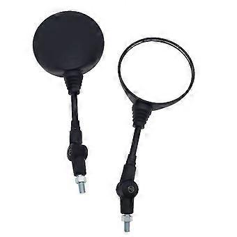 2pcs Foldable Round 10MM Scooter Rear Mirror For Motocross Accessories For Bike Rearview Motorcycle Mirrors
