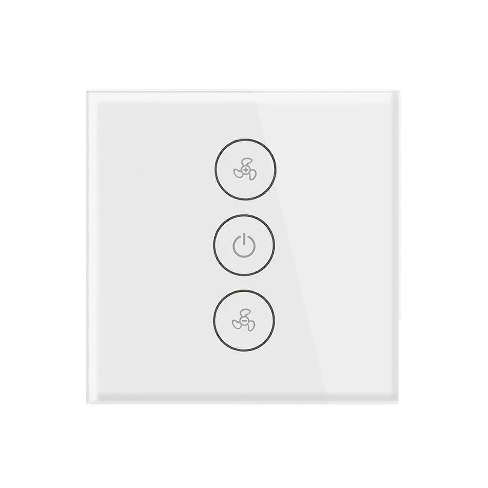 Smart WiFi Fan Switch with Voice Control Remote Access Timing Function Bluetooth-Compatible Fan Switch