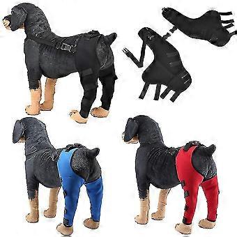 Dog Elbow Brace Protector Pads Pet Dog Hind Legs Protector Adjustable Dogs Knee Brace Leg Support