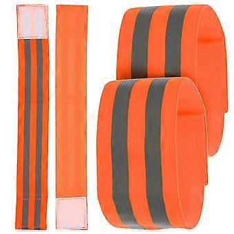 Reflective Wristbands for Night Running 4Pcs Safety High Visibility Armbands