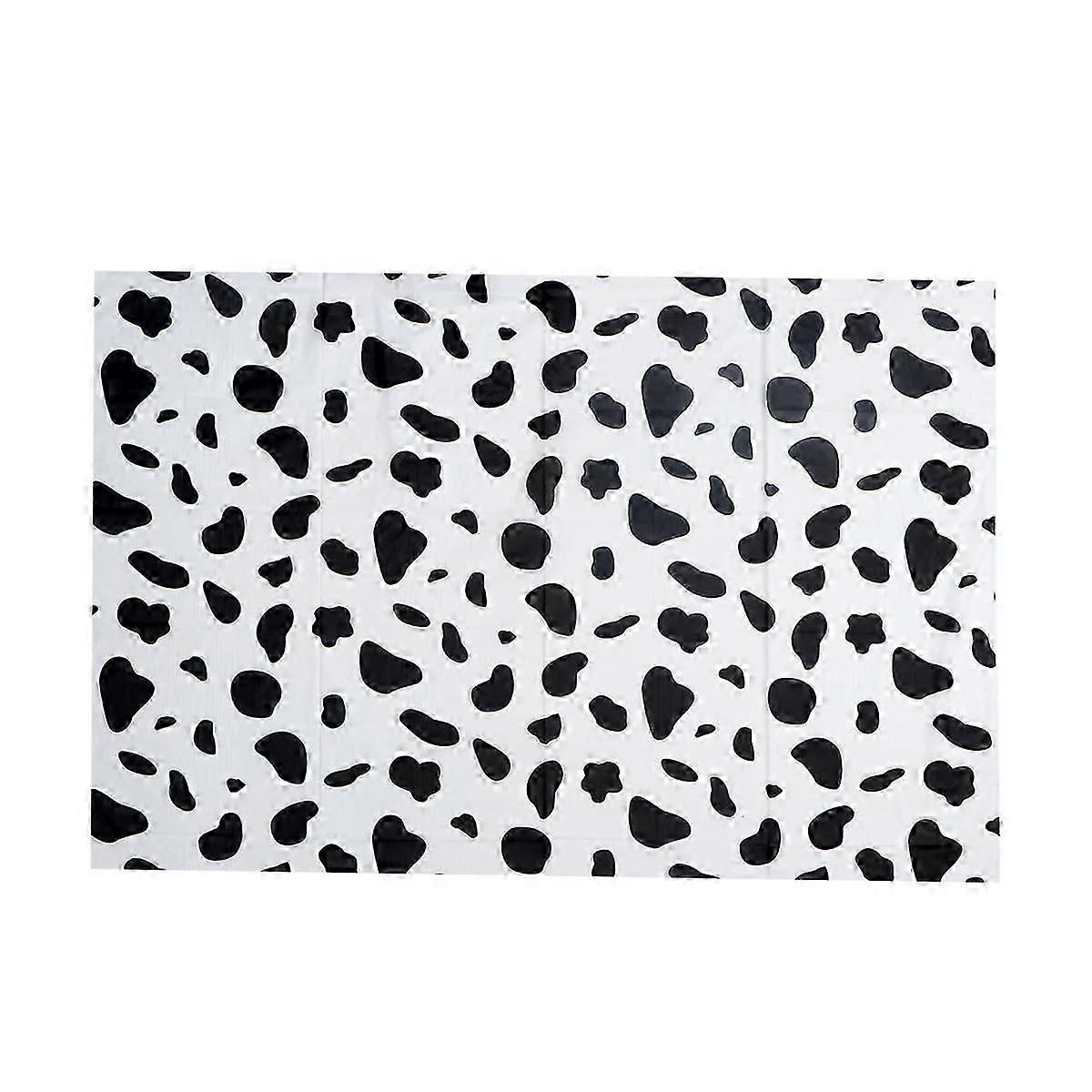Creative Printing Cow Pattern Disposable Tablecloth for Party Use 2Pcs Covers