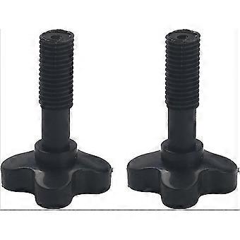 2pcs Plastic Fixing Screw Black M12 For Garden Swing Canopy Frame