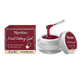 Das beerige rote Gel-Jelly-Gel trocknet natürlich und schnell und ist somit ein praktisches und kreatives DIY-Nagelreparaturgel für den Heimgebrauch.