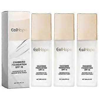 1-3pcs 30ml Magics Color Changing-Foundation Covering Lines Color Adjusting Base Cream for Women