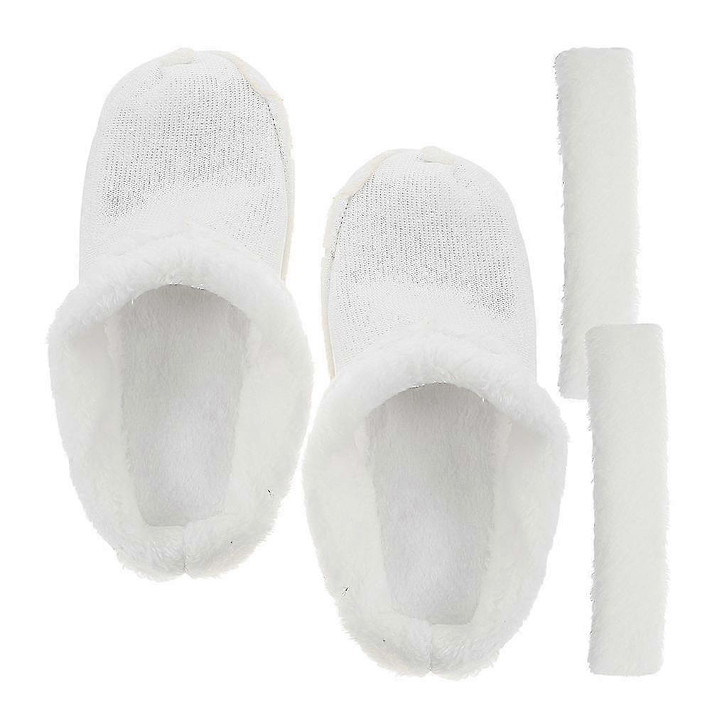 4Sets Winter Plush Shoe Liners Removable Cotton Liners