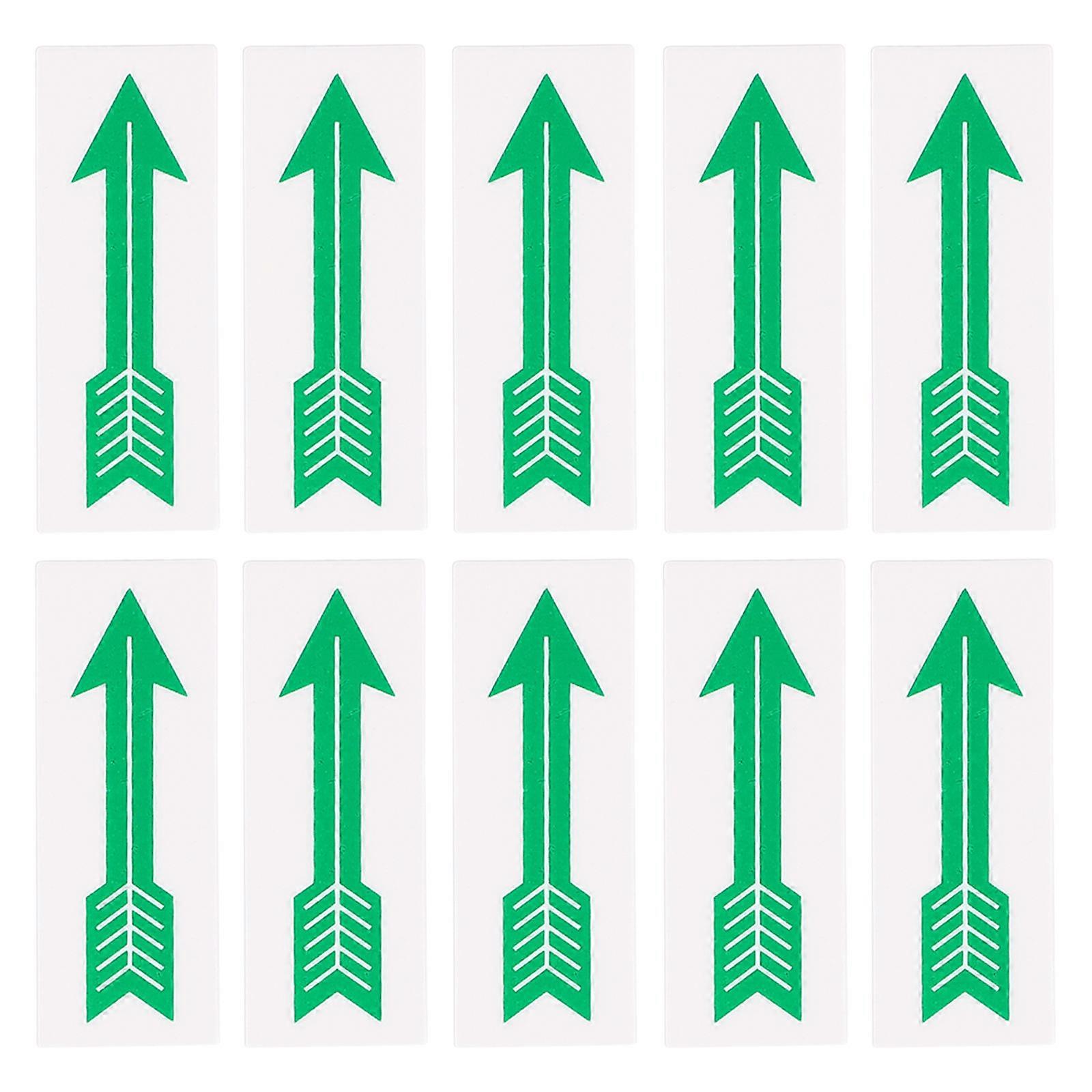 10pcs Arrow Caution Sticker Arrow Indicating Direction Decals Warning Decals