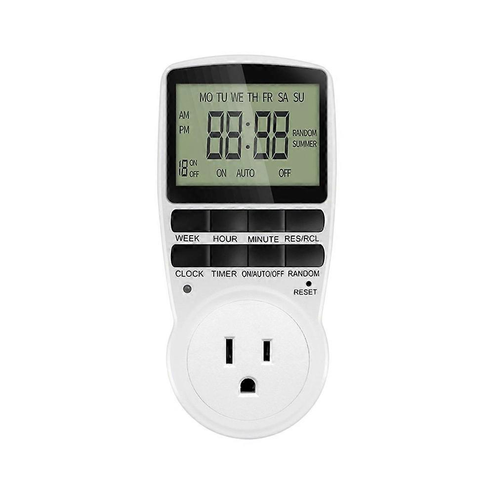Electronic Digital Timer Switch Socket Kitchen Timer Outlet Programmable Timing Socket Control Shutter Power-Off US