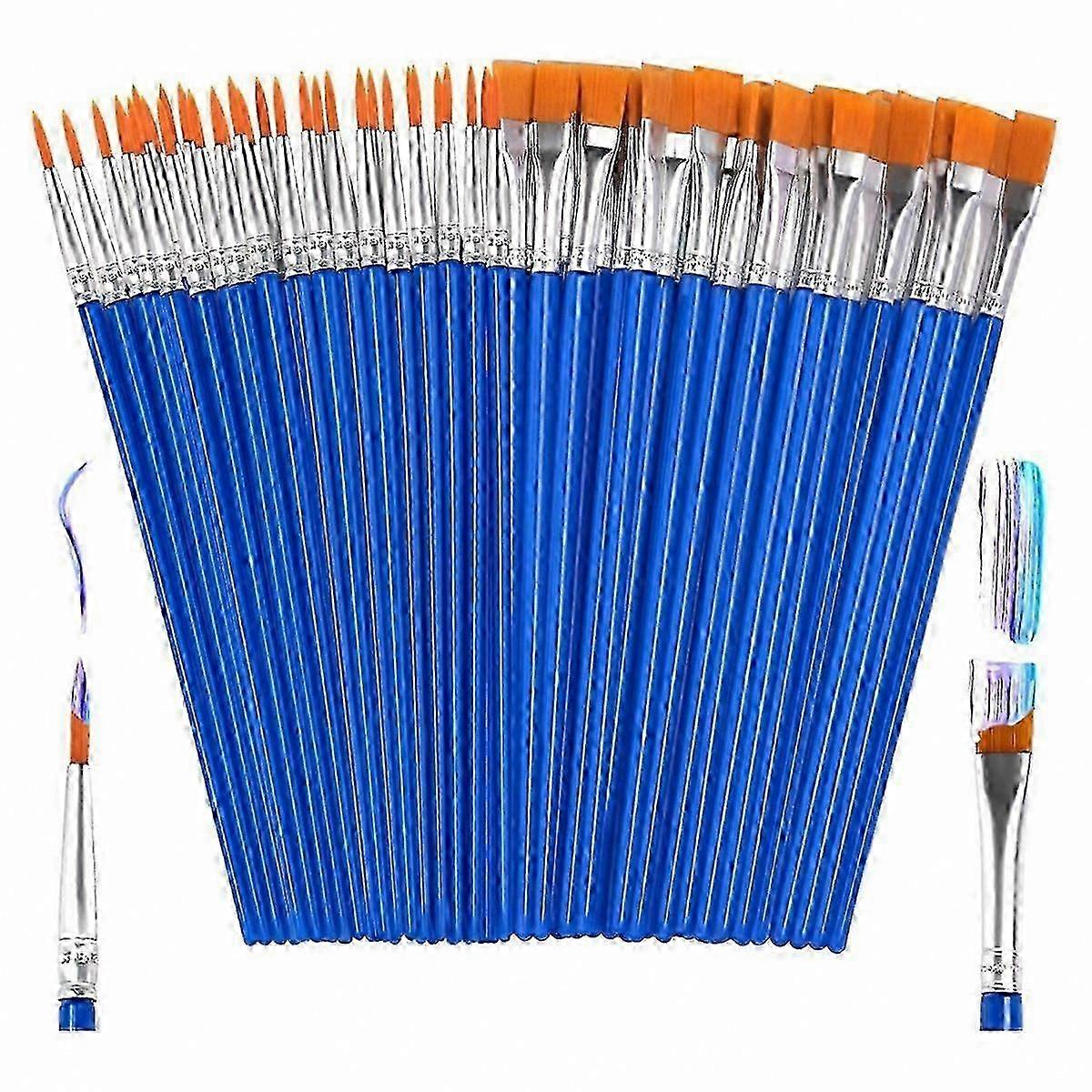 Paint Brushes, 50 Pcs Small Bulk Pack for Kids