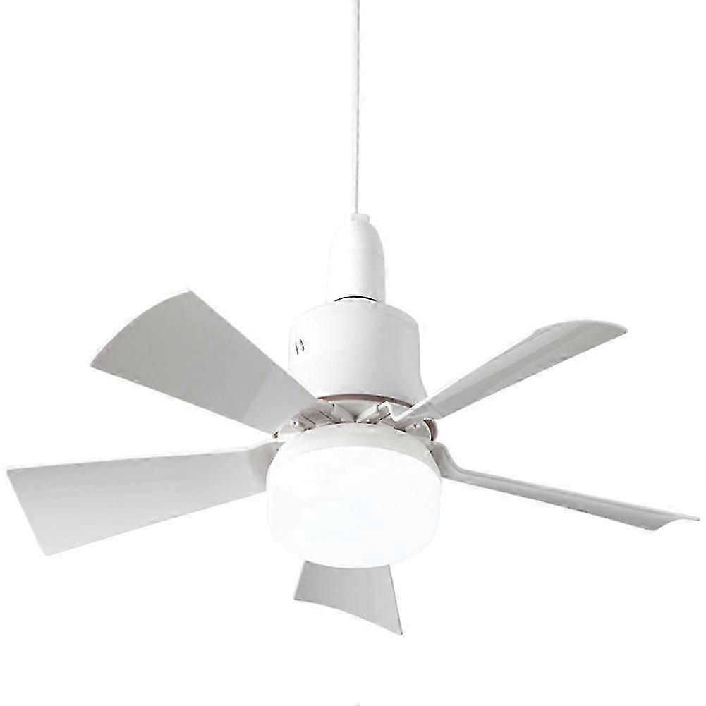 Socket Fan Light with Remote, Ceiling Fan with 3-Speeds, Dimmable LED, E27 Base, Cordless Light Socket Fan