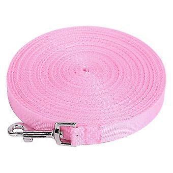 2 Pack Long Dog Training Leash for Puppy Obedience Pink