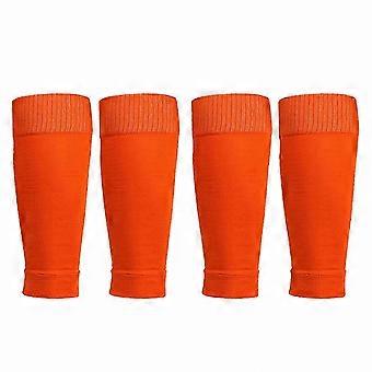 Soccer Shin Guards with Calf Protection - Fluorescent Green Design for Youth & Adults
