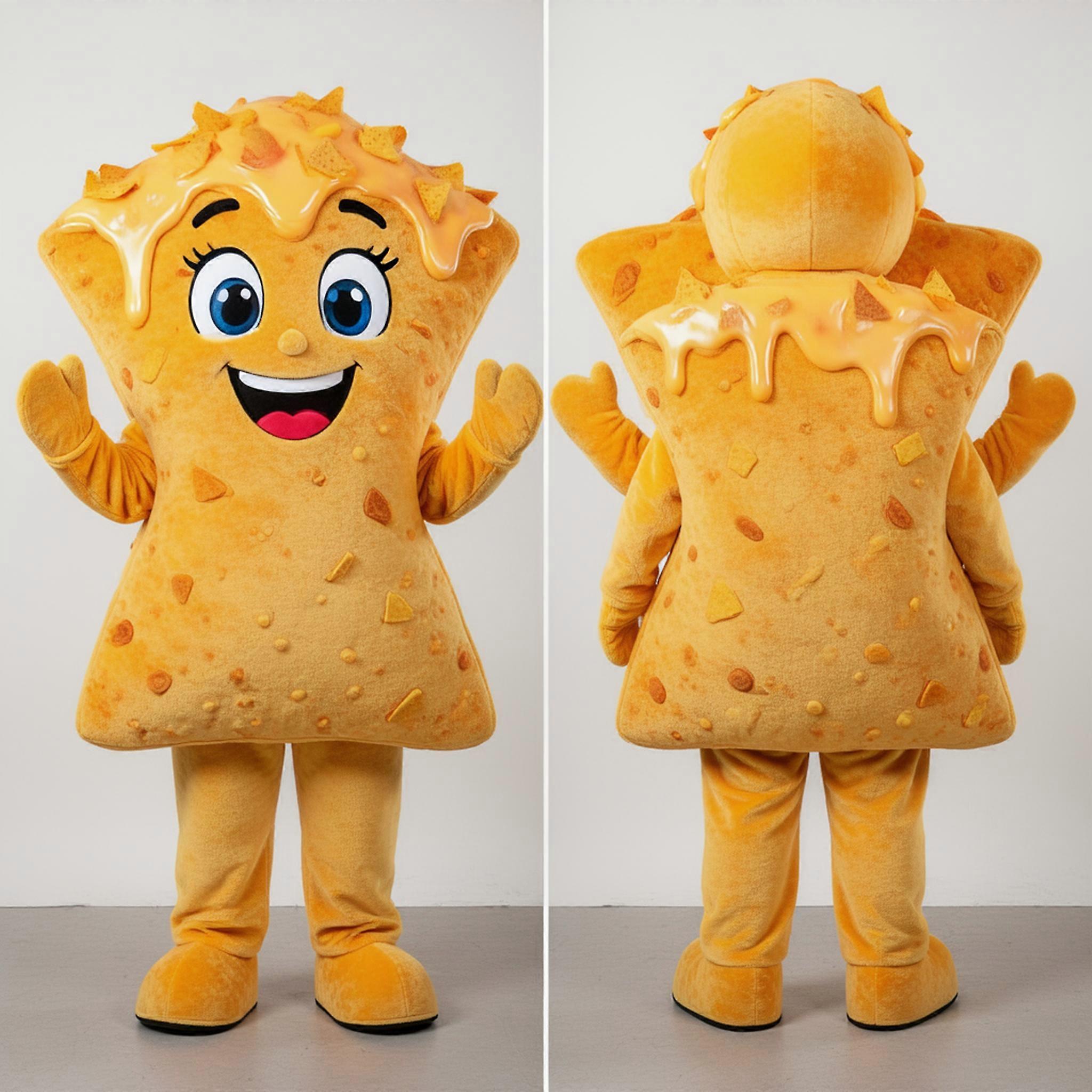 MASTICOT Rust Orange Cheesy Nachos Mascot
