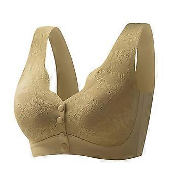 Plus Size Seamless Wire Free Vest Style Bra For Middle Aged And Elderly Women