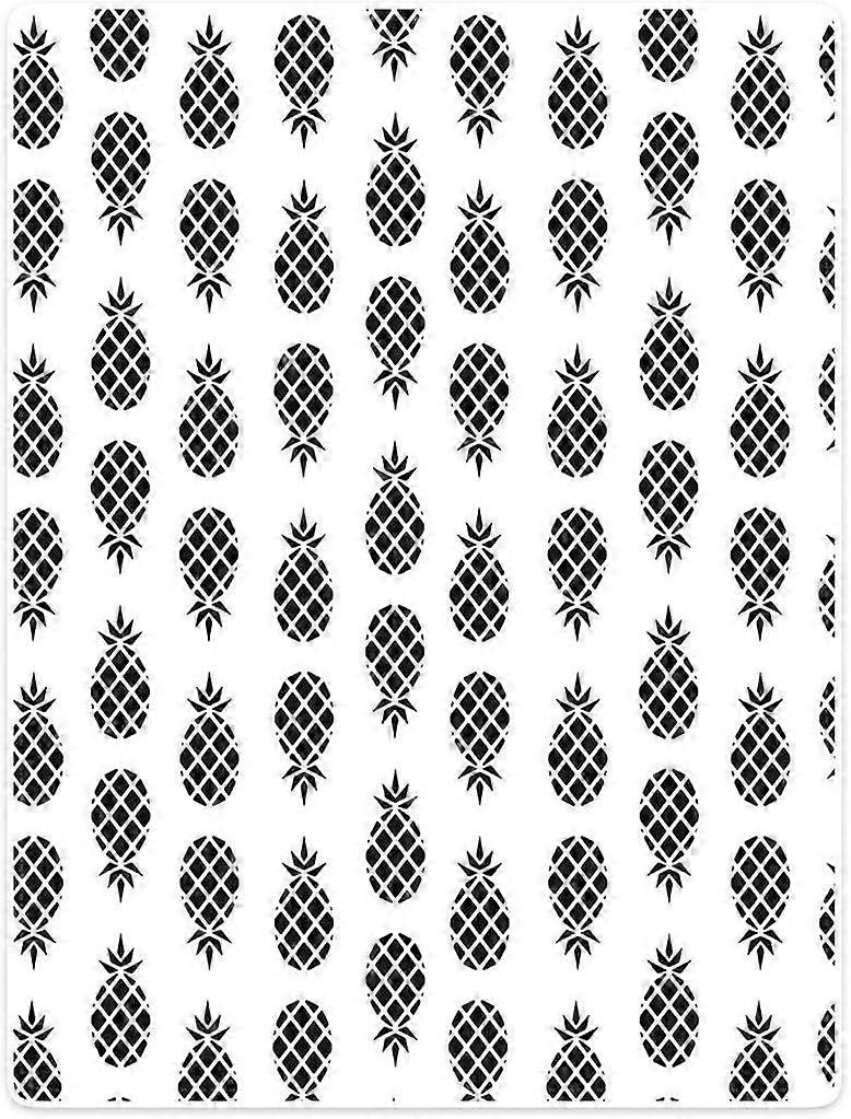 Soft Fleece Blanket  Pure  pineapple  Throw Suitable for Bed or Sofa