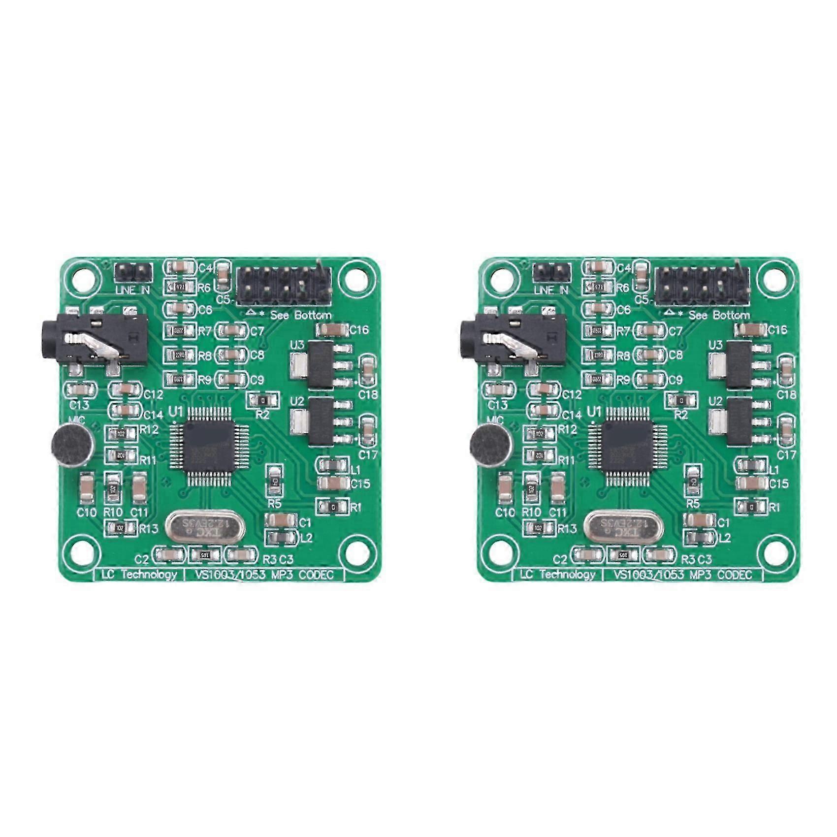2X VS1053 MP3 Module Development Board with on-Board Recording Function SPI Interface