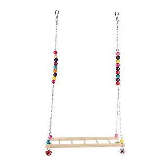 Bird Cage Accessories Wooden Climbing Ladder Toy for Parrots