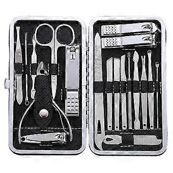 Bärbart groomingkit i rostfritt stål med 19 delar