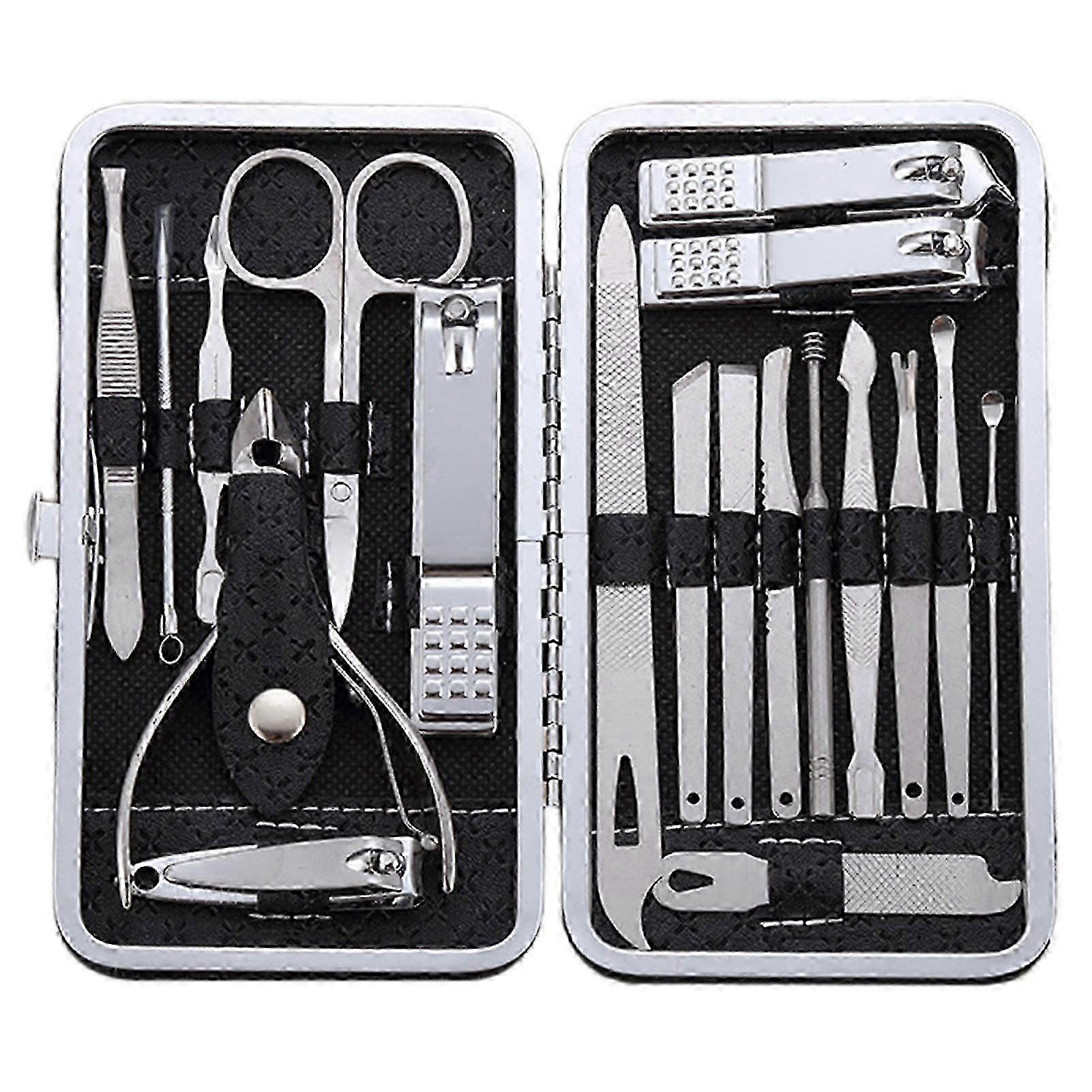 Stainless 19-Piece Portable Grooming Kit
