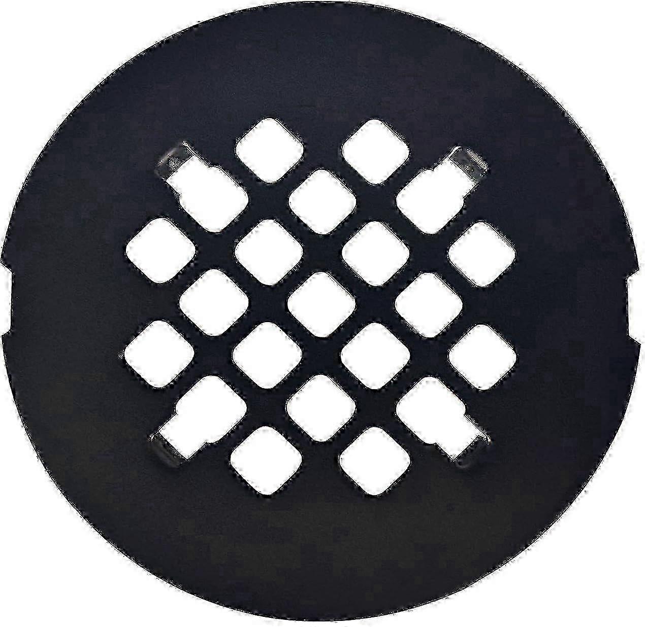 Matte Black Anti-Rust Shower Drain Strainer