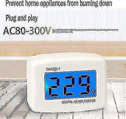 Blue Backlit 220V AC Voltmeter