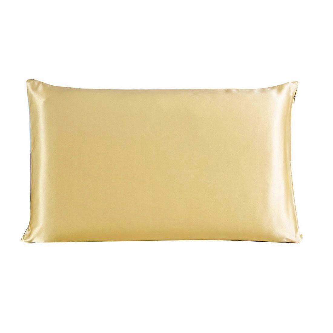 Polyester Satin Pillowcases, Temperature-Regulating, Hidden-Zipper