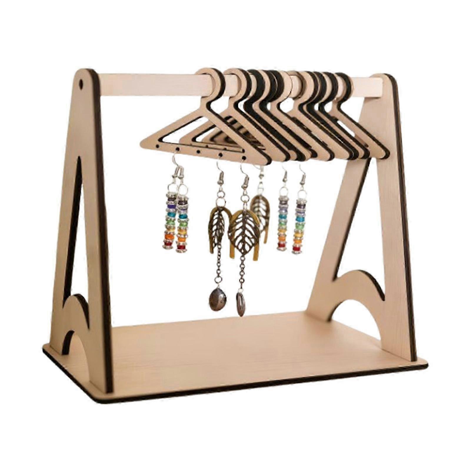 Artistic Wooden Earring Display Stand