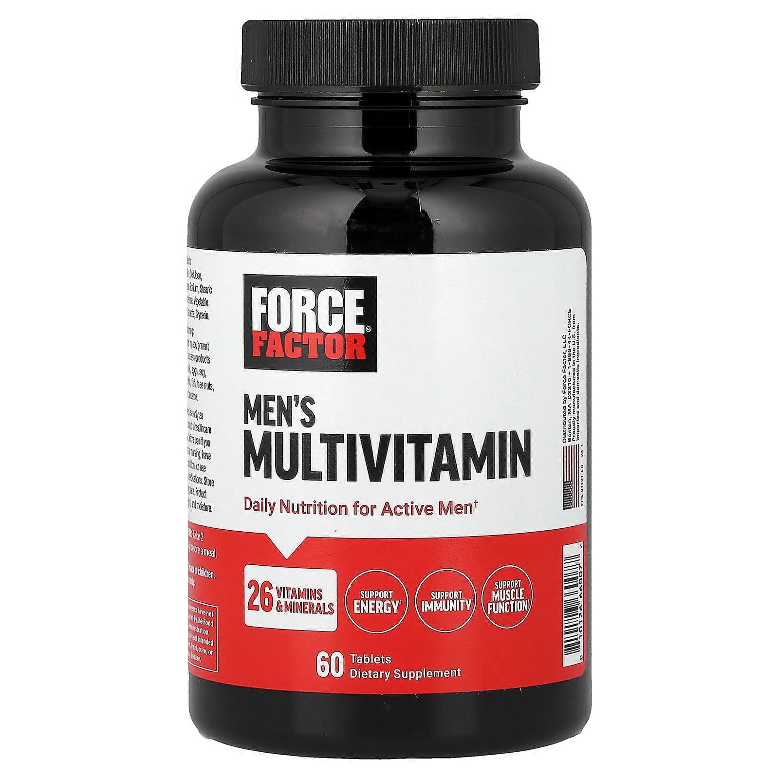 2 x Force Factor, Men’s Multivitamin, 60 Tablets