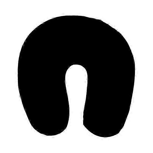 U-Shaped Soft Black Neck Pillow