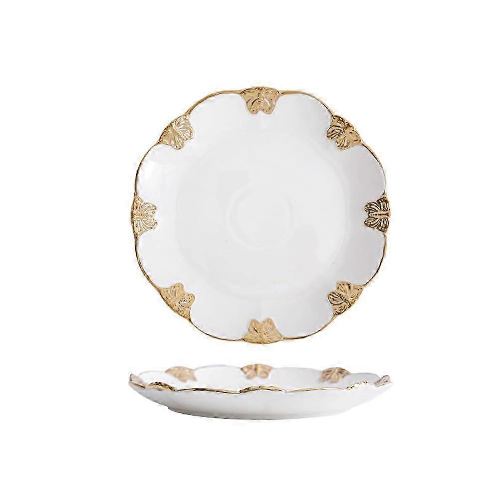 8 Inch Round Ceramic Steak Plate