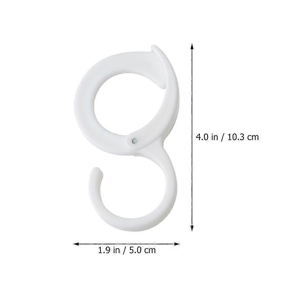Plastic S Hooks Multi-Functional Coat Hook Hanger compatible with Home 20Pcs