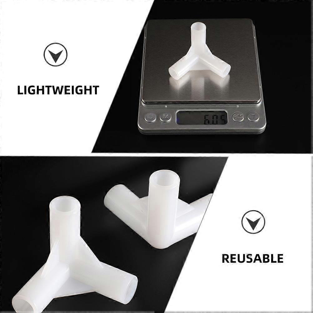White Plastic Canopy Tent Connectors for Frame Support 80Pcs Set