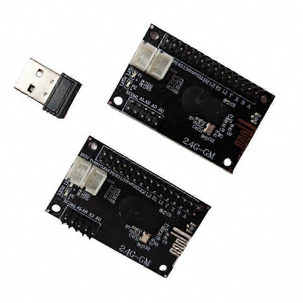Joystick Encoder PCB Board 2.4G Wireless 2 Player USB Zero Delay For DIY Arcade Game Console