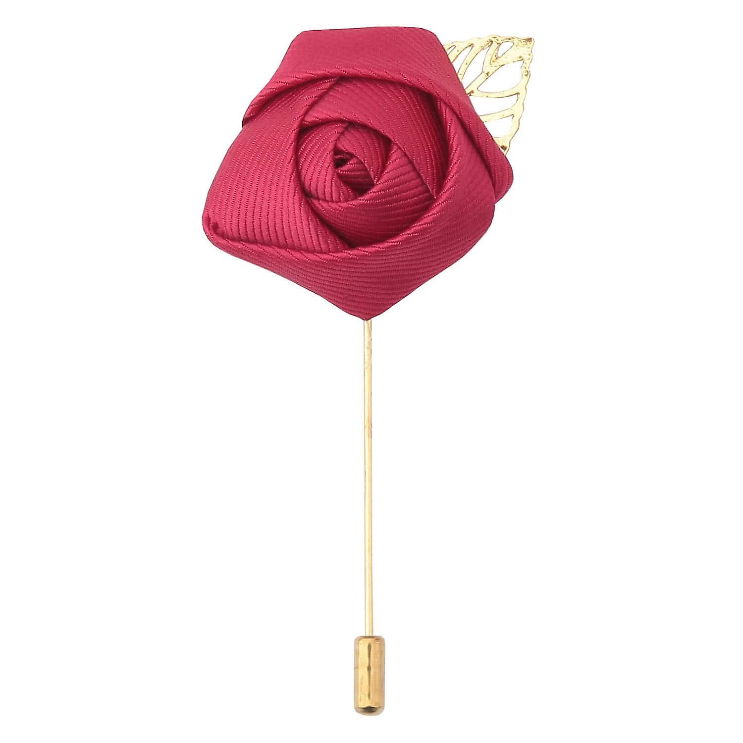 Jester Red Plain Twill Lapel Pin