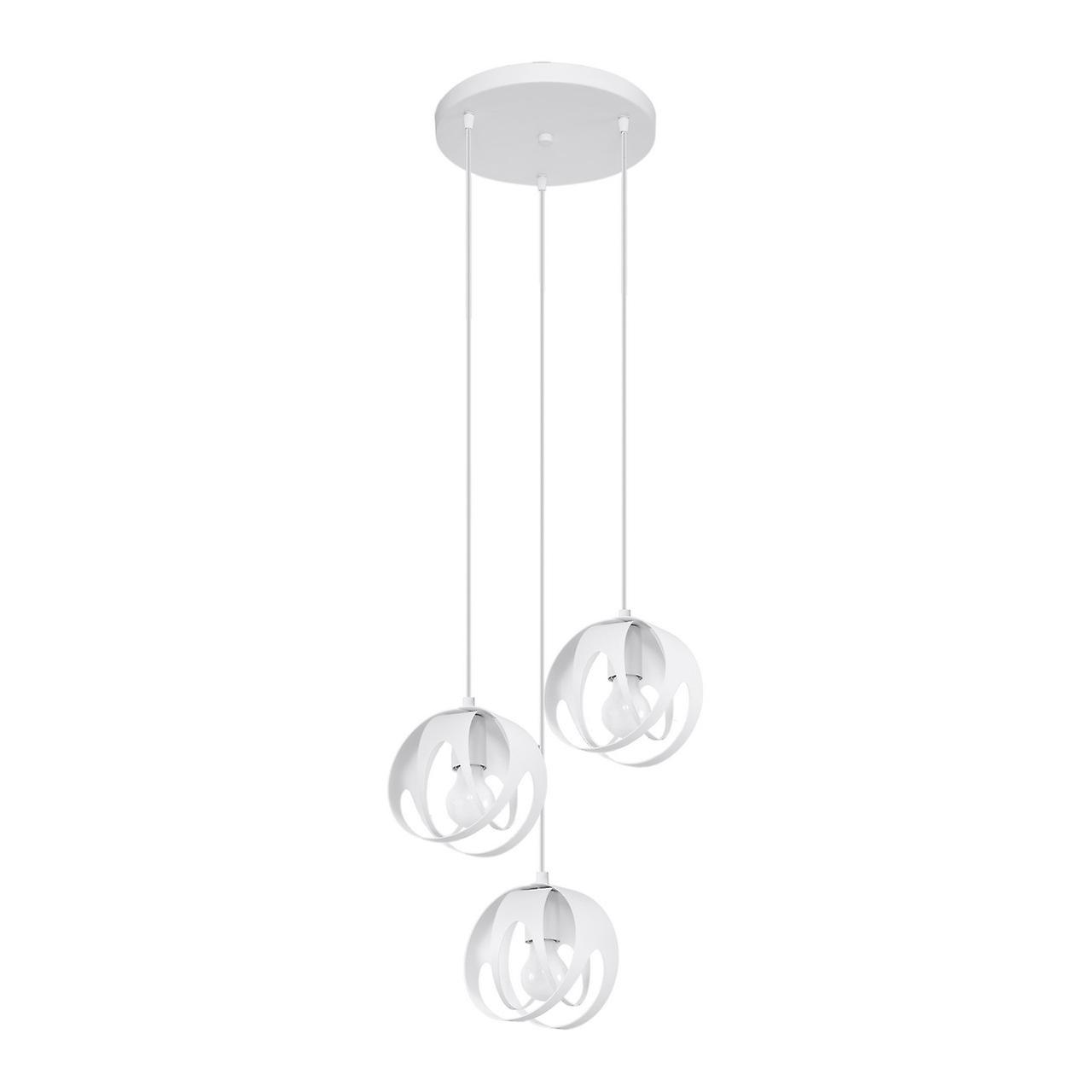 Sollux Tulos Cluster Pendant Ceiling Light, White, 3x E27